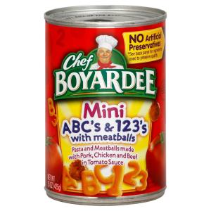 Chef Boyardee - Abc 123 W Meatball