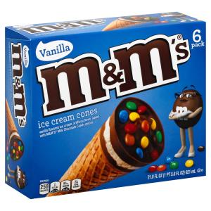 M&m's - M M Ice Cream Cone 6pk