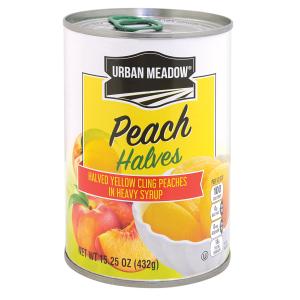 Urban Meadow - Peach Halves in Heavy Syrup